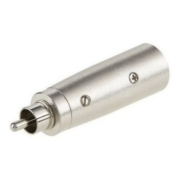 Adaptador Ficha Conector De Canon Macho Xlr A Rca Macho