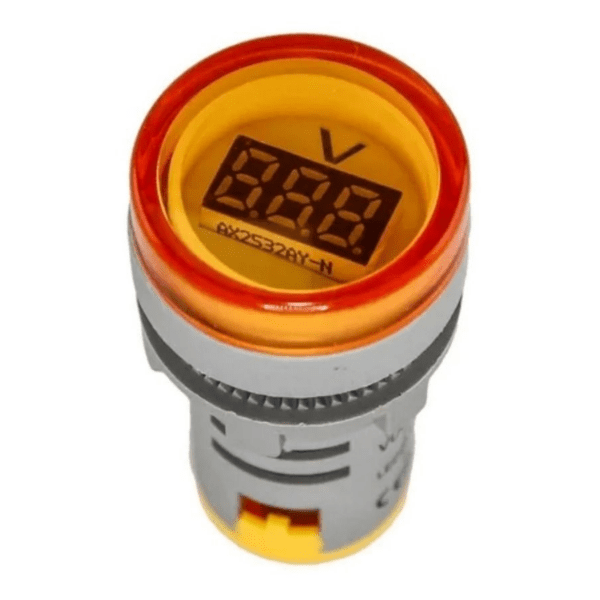 Voltímetro Digital Amarillo Panel Medidor De Voltaje 80-500v