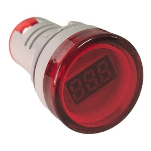 Voltímetro Digital Rojo Panel Medidor De Voltaje 80-500v
