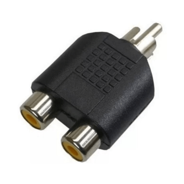 Adaptador 2 Jack Rca Hembra A Plug Rca Macho