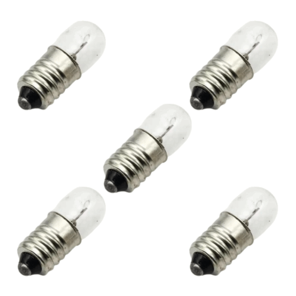 Lampara Incandescente E10 6v Rosca Linterna Foco Foquito x 5
