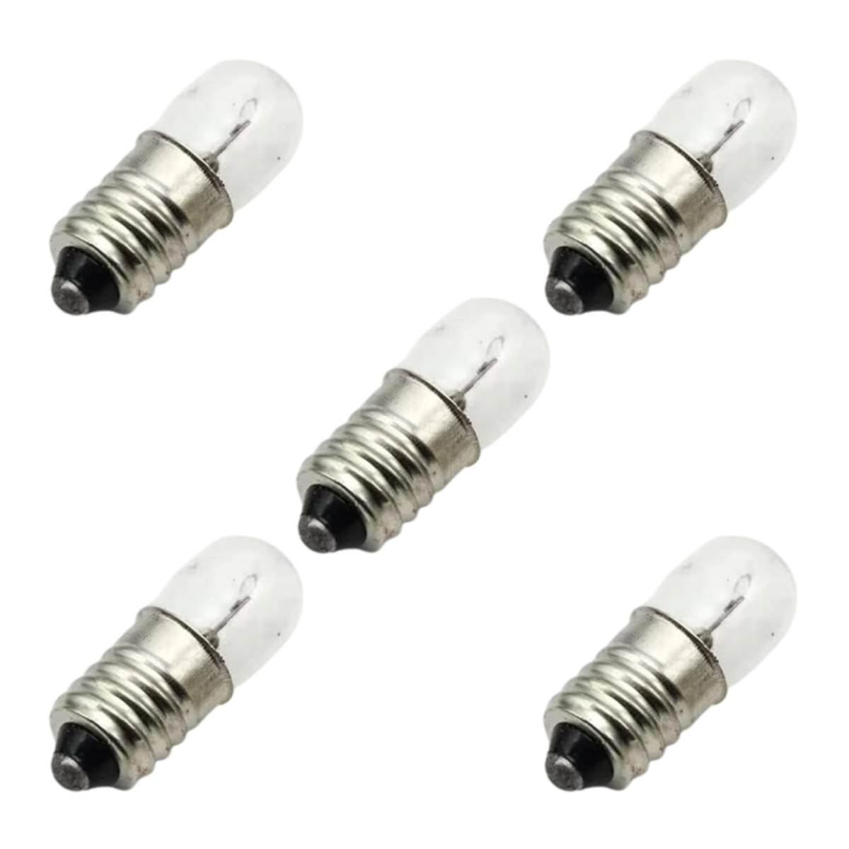 Lampara Incandescente E10 6v Rosca Linterna Foco Foquito x 5