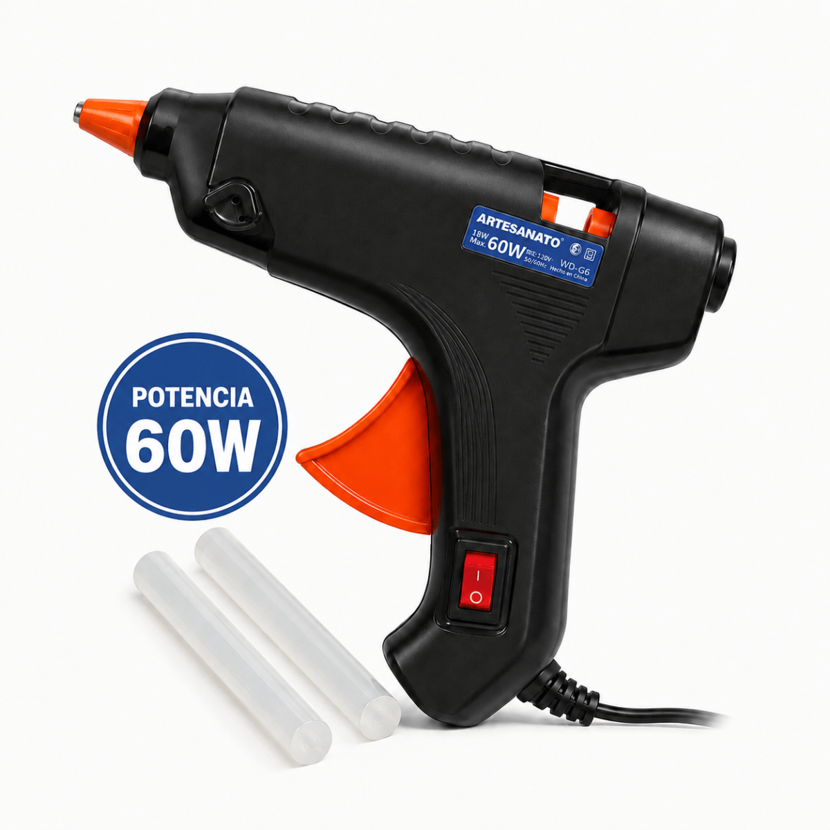 Pistola De Calor Silicona 60w 11mm Hot Melt