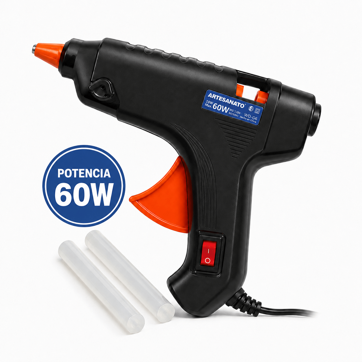 Pistola De Calor Silicona 60w 11mm Hot Melt