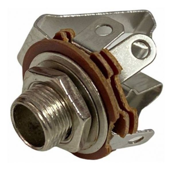 Jack 6.5mm Stereo Para Chasis Sin Corte Conector Plug X 5