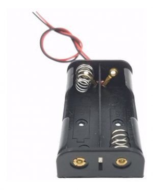 Portapilas Porta Pilas 2 Pilas Aa Esqueleto Con Chicote