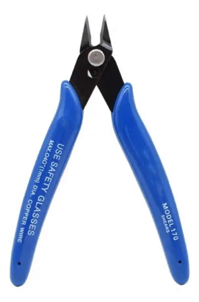 Alicate Mini Electrónica Corte Punta Curva Y Plana