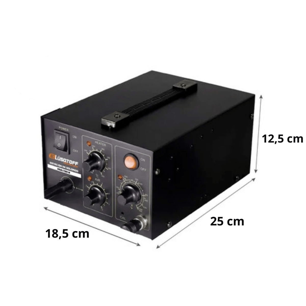 Estación Soldado Lapiz Cautin Aire Caliente 660w Lusqtoff - Imagen 2