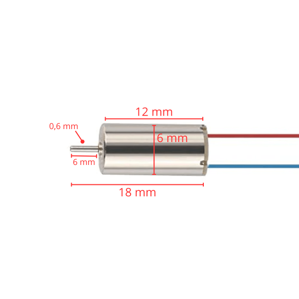 Mini Motor 612 Drone 3.7v Dc 60000 Rpm - Imagen 2