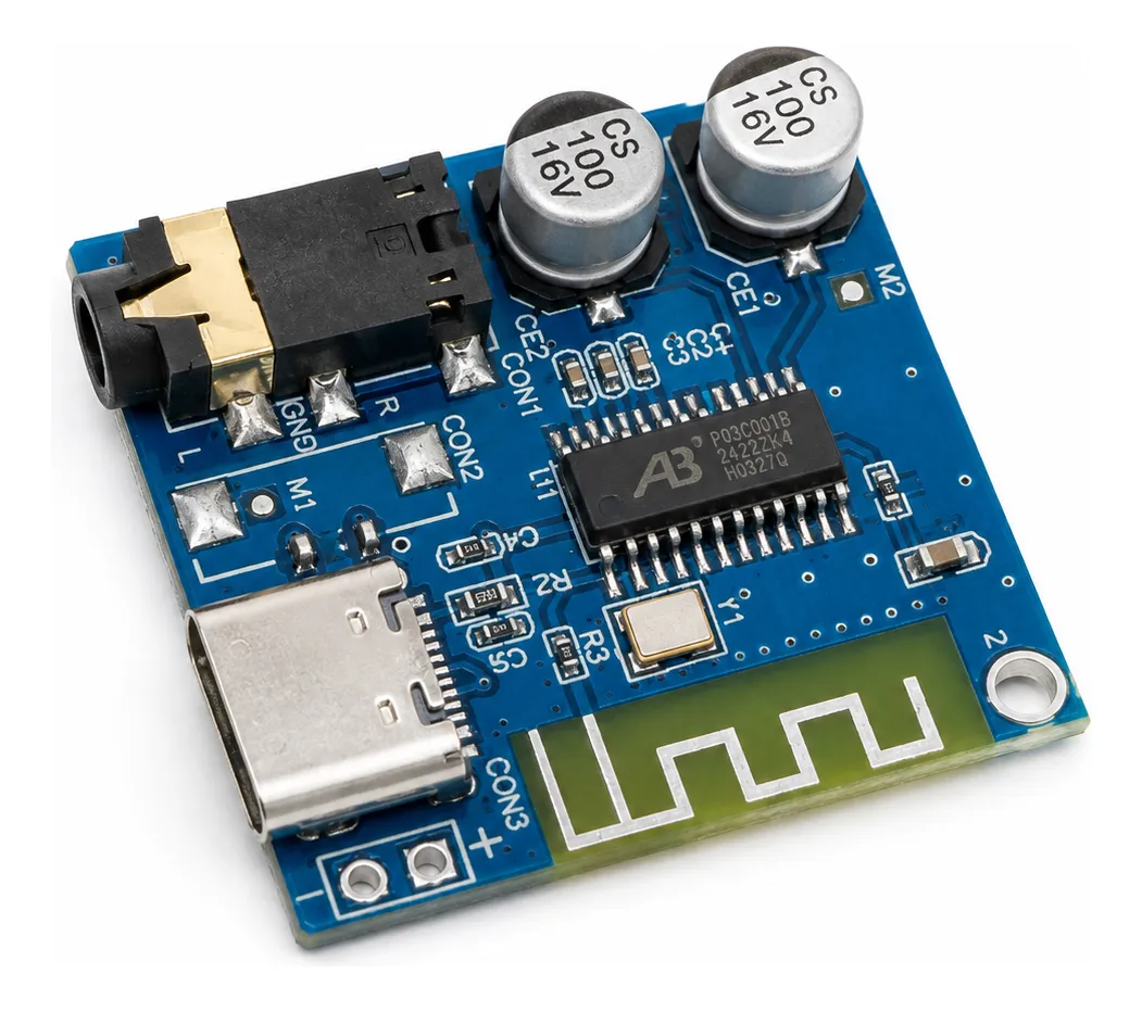 Modulo Placa Receptor Bluetooth Sin Perdidas Estereo 5v Mp3 Tipo C