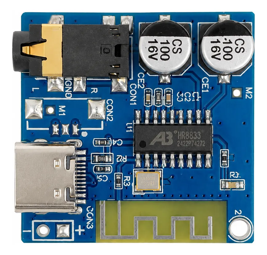 Modulo Placa Receptor Bluetooth Sin Perdidas Estereo 5v Mp3 Tipo C - Imagen 2