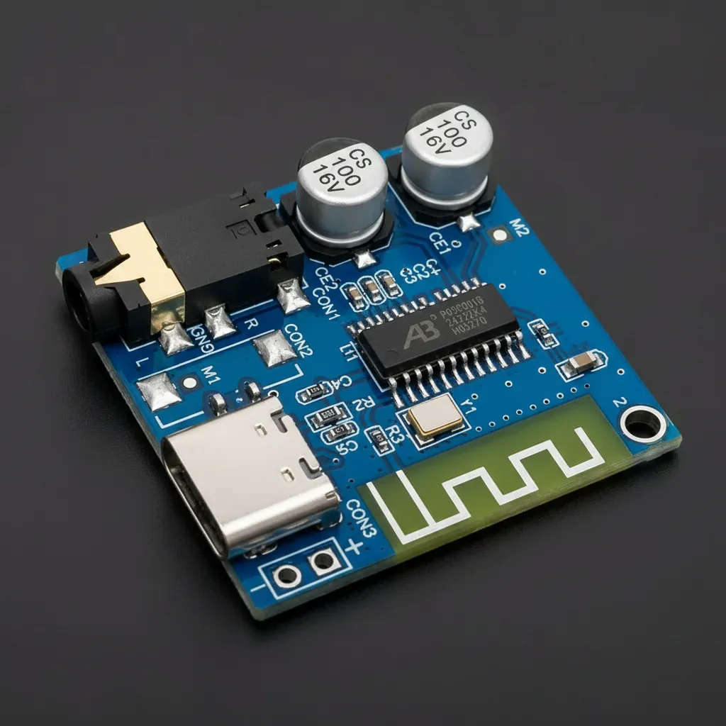Modulo Placa Receptor Bluetooth Sin Perdidas Estereo 5v Mp3 Tipo C - Imagen 3