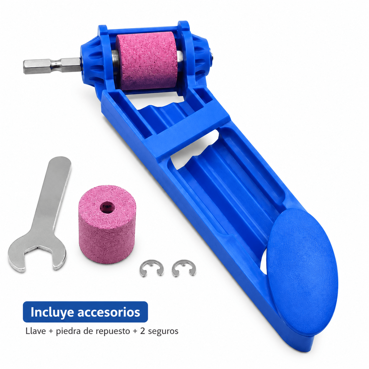 Afilador De Mechas Brocas Para Taladro Manual Piedra - Imagen 3