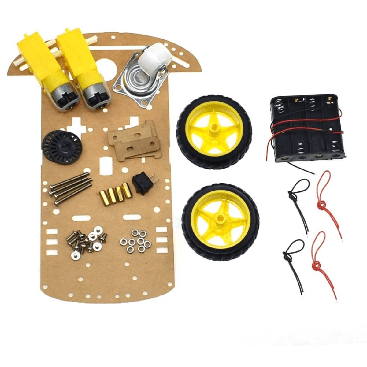 Kit Chasis Robot Auto Car Rover 2wd 2 Motores Rueda Armar - Imagen 2