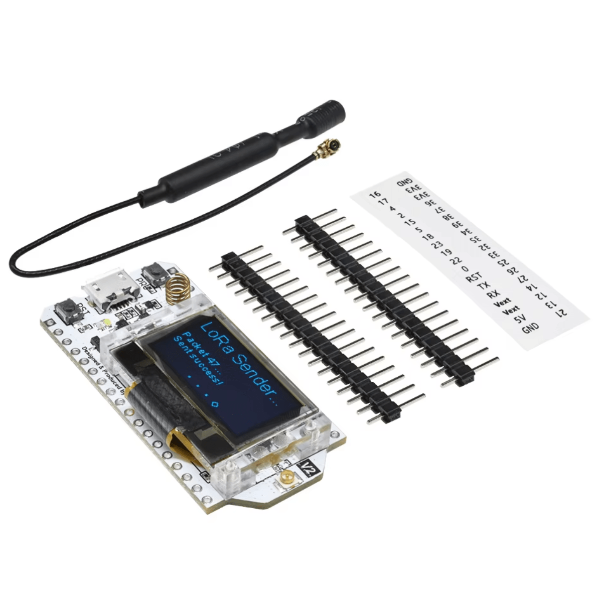 Modulo Lora Sx1276 Esp32 Display 0.96p Oled Wifi Bluetooth - Imagen 5