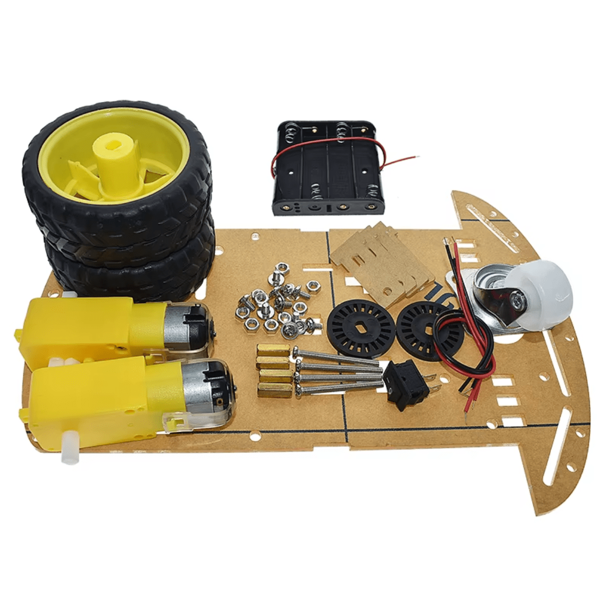 Kit Chasis Robot Auto Car Rover 2wd 2 Motores Rueda Armar - Imagen 5