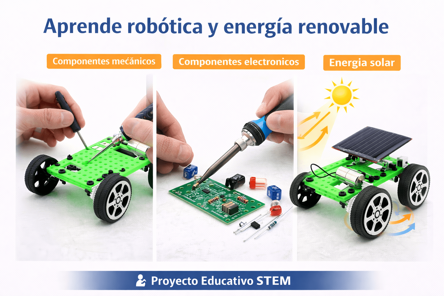 Kit Auto Solar para Armar – Proyecto Educativo STEM de Energía Solar - Imagen 6