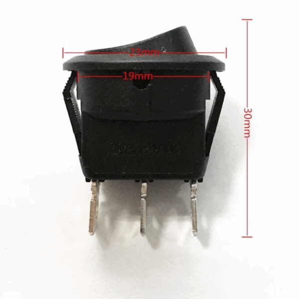 Llave Tecla Interruptor On-off Redonda Luz Led 12v 20a X5 - Imagen 4