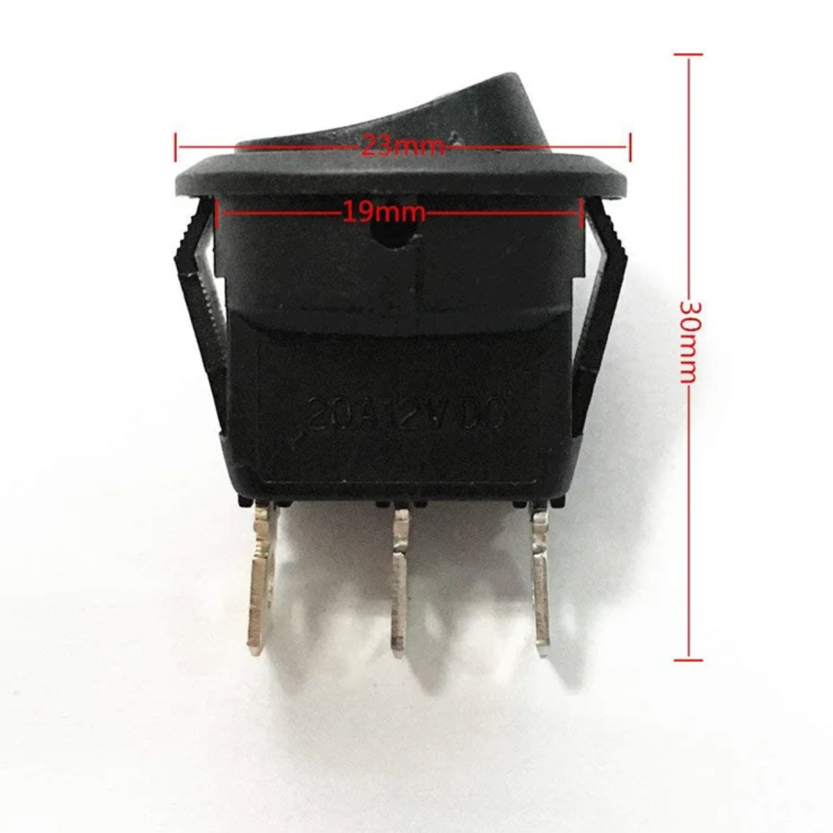 Llave Tecla Interruptor On-off Redonda Luz Led 12v 20a X5 - Imagen 4