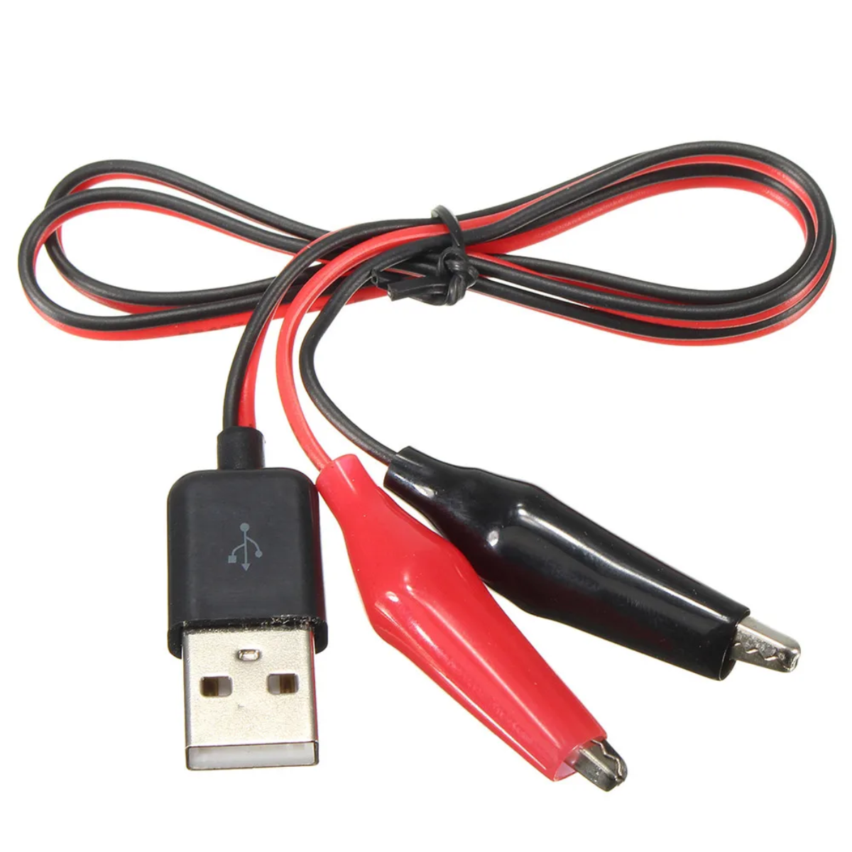 Juego De Cable Usb Macho A Pinzas Cocodrilo Punto Prueba 5v