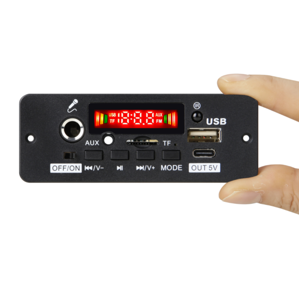 Módulo Mp3 Usb/fm/aux/carga Bluetooth Control 12v 50w 25wx2 - Imagen 2
