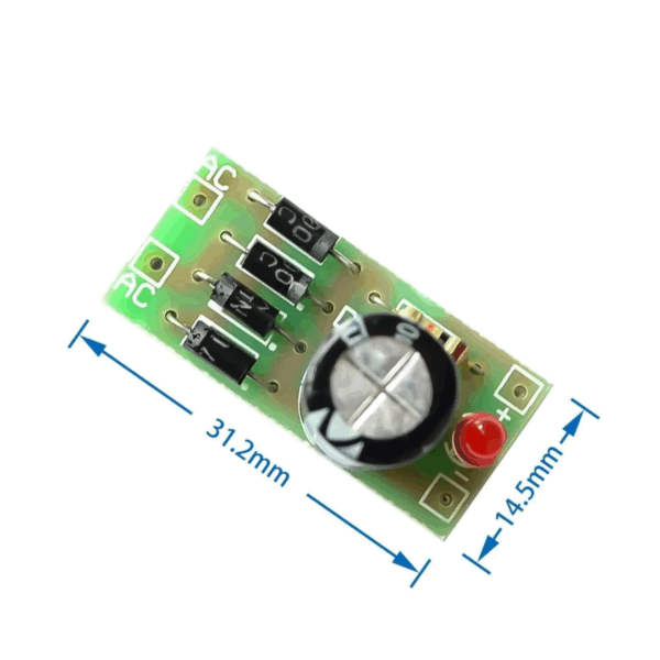 Modulo Conversor 1n4007 Ac 6v-16v Puente Rectificador - Imagen 3