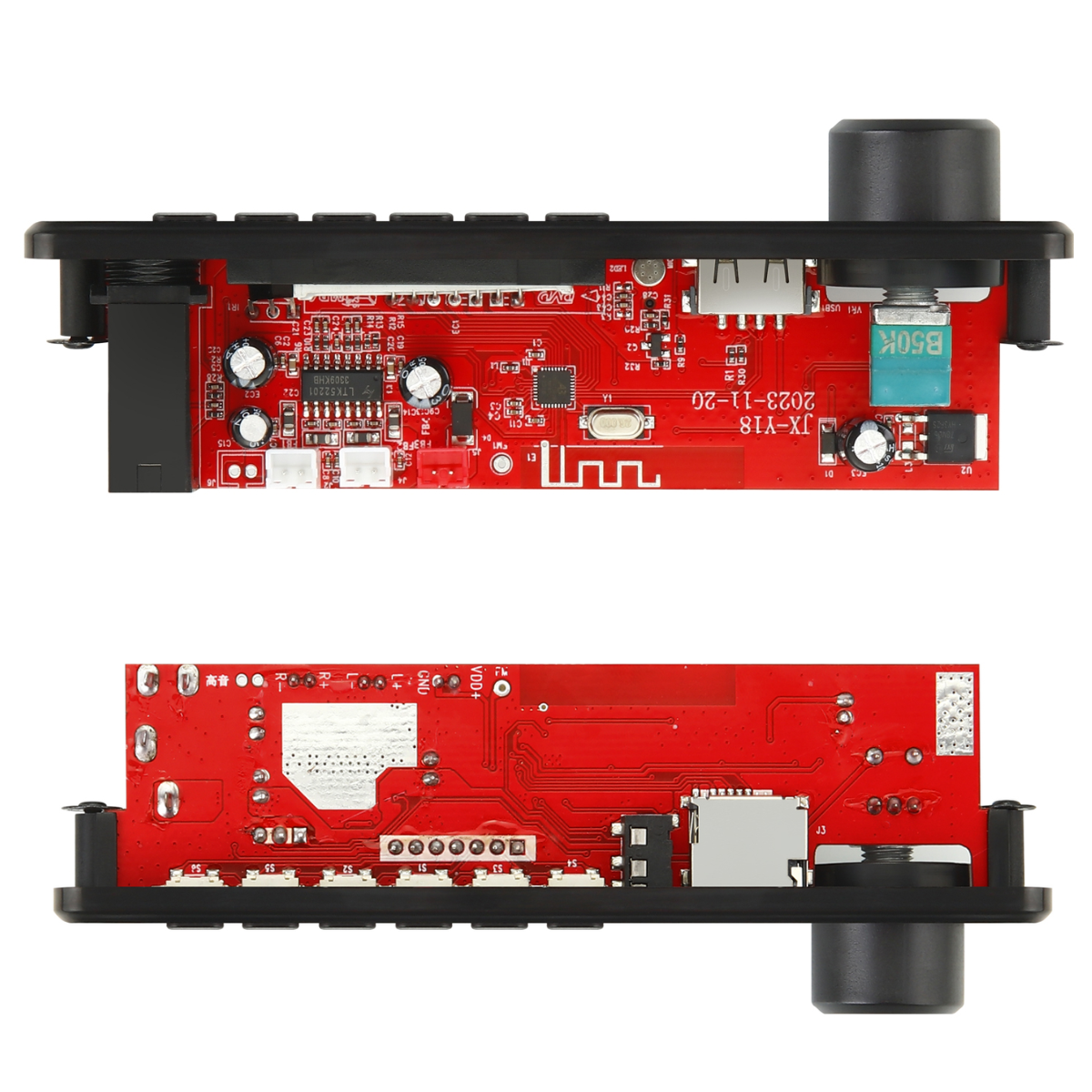 Módulo Mp3 Usb/fm/aux/carga Bluetooth Control 12v 50w 25wx2 - Imagen 2