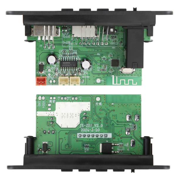 Módulo Mp3 Usb/fm/aux/carga Bluetooth Control 12v 50w 25wx2 - Imagen 3