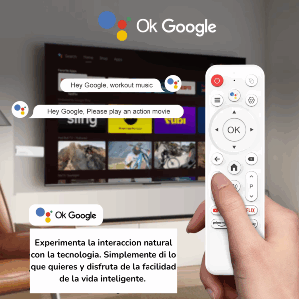 Tv Stick Android Tv Smart Tv 16gb 2gb 4k Ultra Hd Dongle - Imagen 6