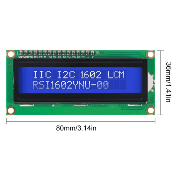 Display Lcd Arduino Lcd1602 Backlight Led Azul 16x2 - Imagen 4
