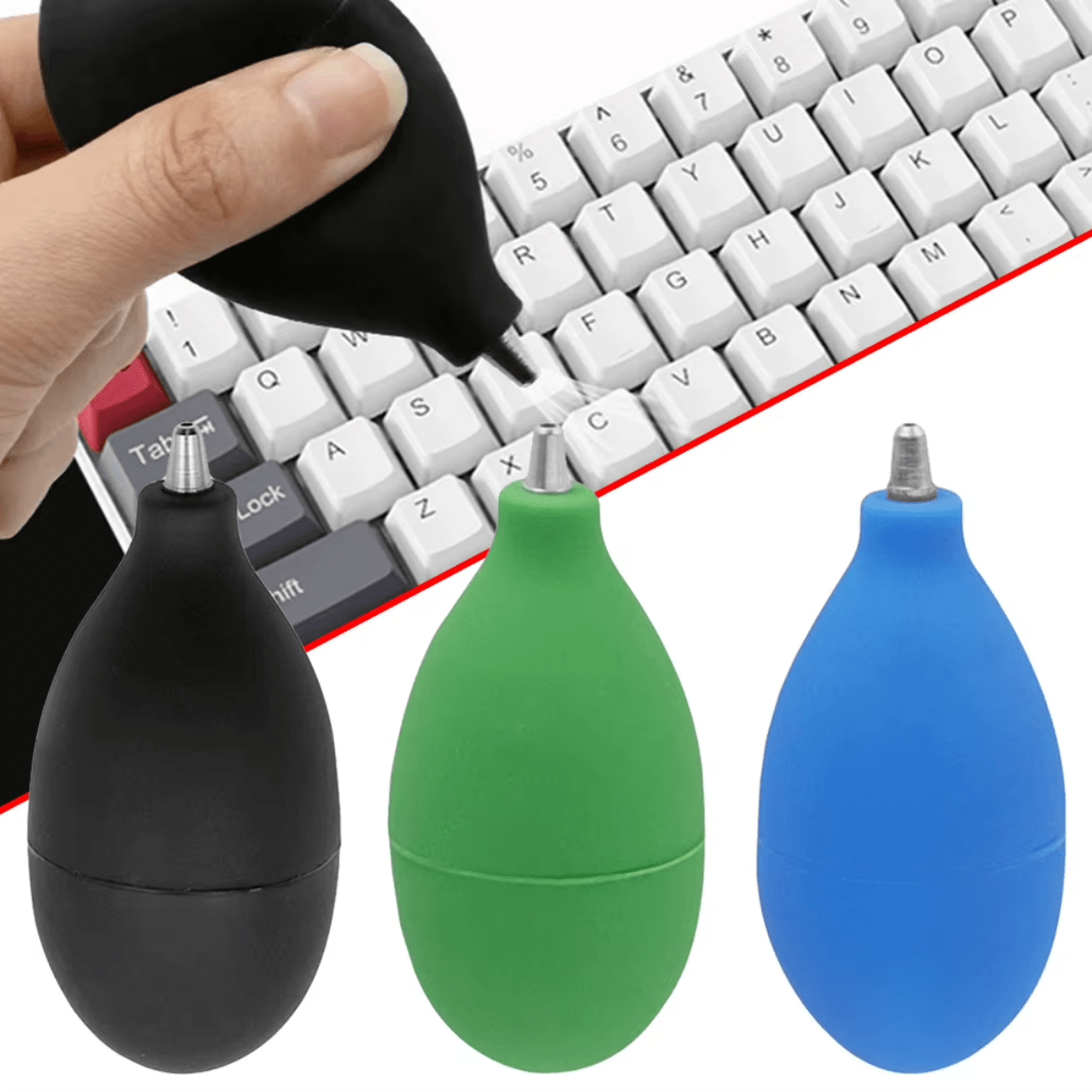 Limpiador De Polvo Con Bomba De Aire De Goma Electronica