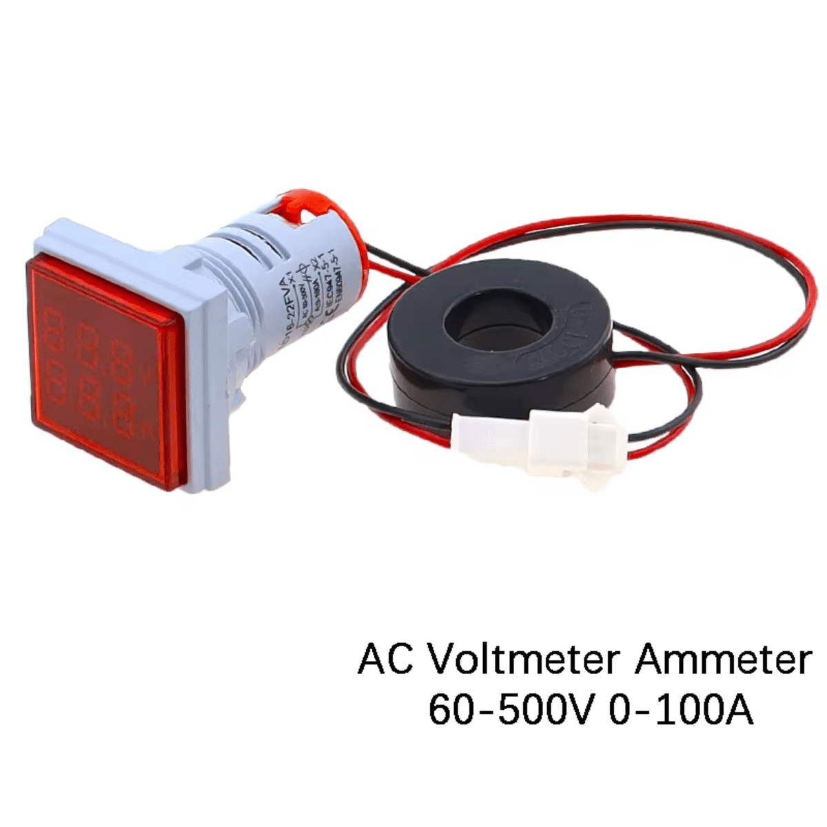 Voltimetro Amperimetro Digital 60-500v 0-100a Ca - Imagen 2