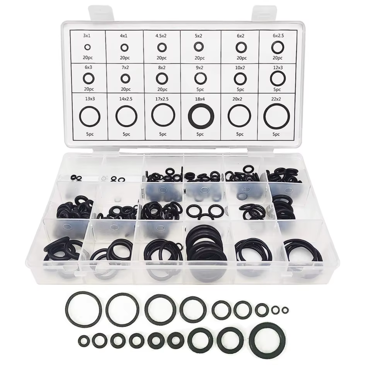 Juego 225 Orings Taller Aire Acondicionado Gas O Rings