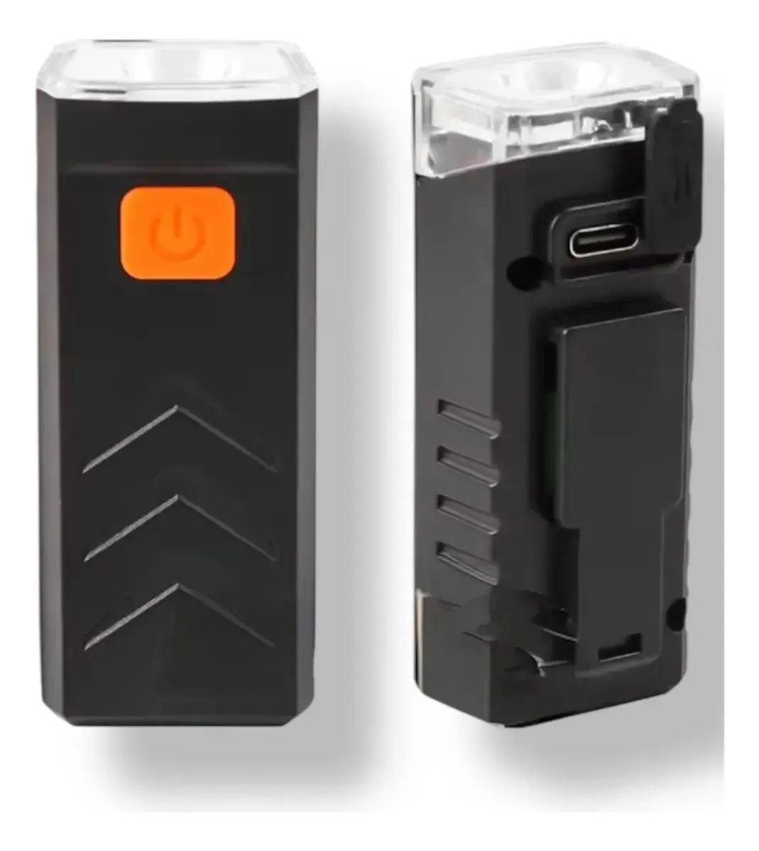 Linterna Led Para Bicicleta Con Batería Recargable Usb Negro Negro - Imagen 8