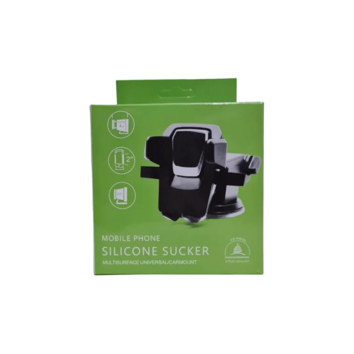 Soporte Celular Auto Parabrisas Tablero Ventosa Universal Negro - Imagen 5