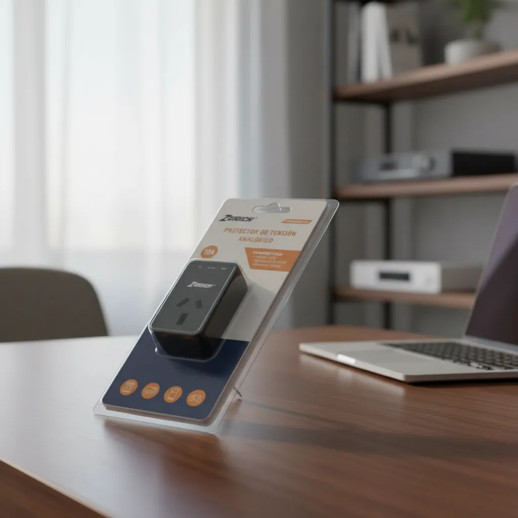 Estabilizador Protector De Tension Analogico Zurich Negro - Imagen 8