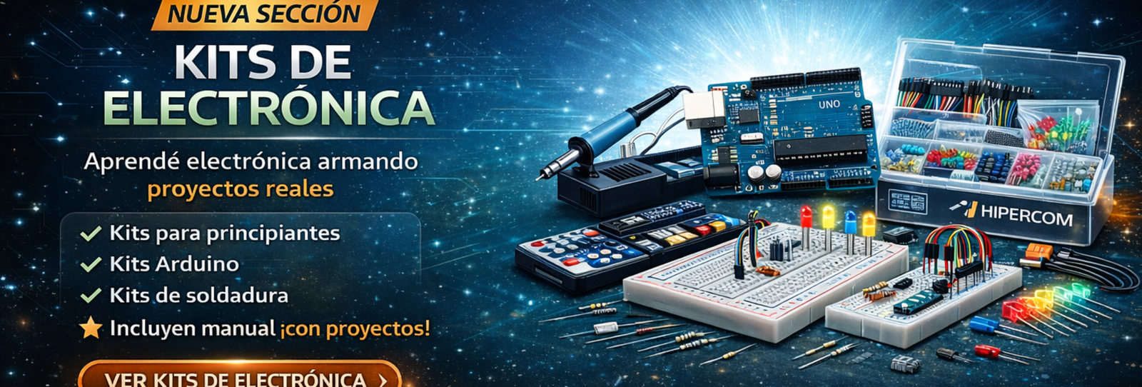Kits de electrónica Arduino y kits de soldadura Hiperco