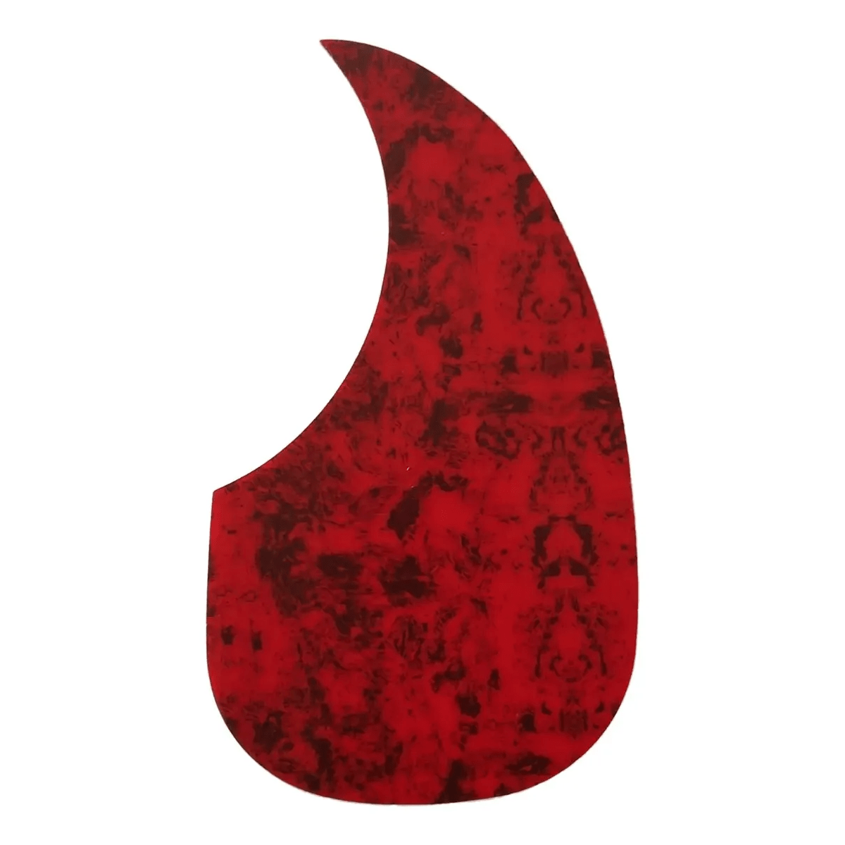 Pickguard Parche Acustica Pvc Gota Guitarra Autoadhesivo Negro rojo Marmolado