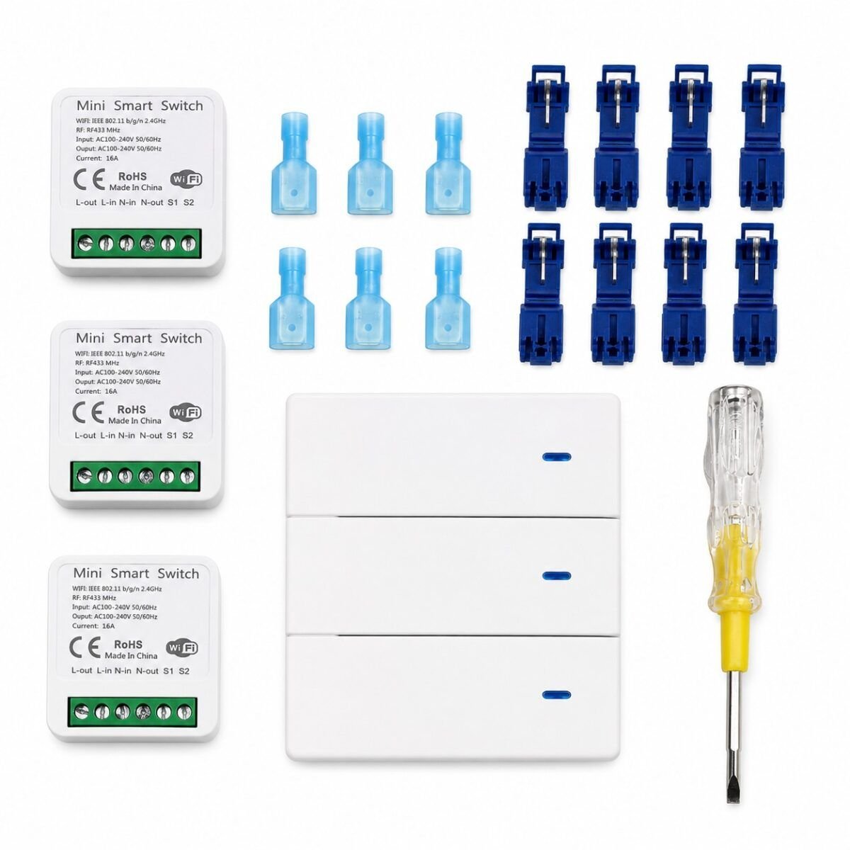 Kit Luces Inalambricas Luz Wifi Control Remoto 3 Canal