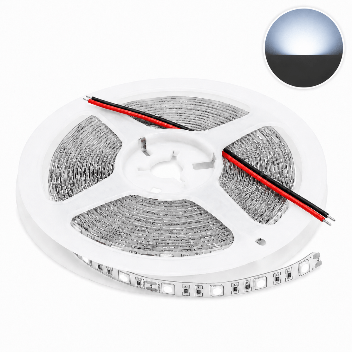 Tira Led 2835 120 Leds 12v Blanco Frío Interior 5mts