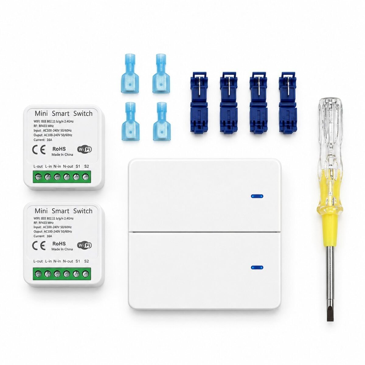 Kit Luces Inalambricas Luz Wifi Control Remoto 2 Canal