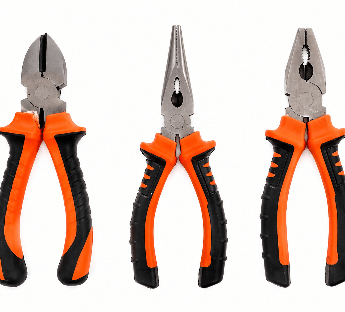 Kit Combo Pinza Alicate Punta Larga Set 3 Herramientas