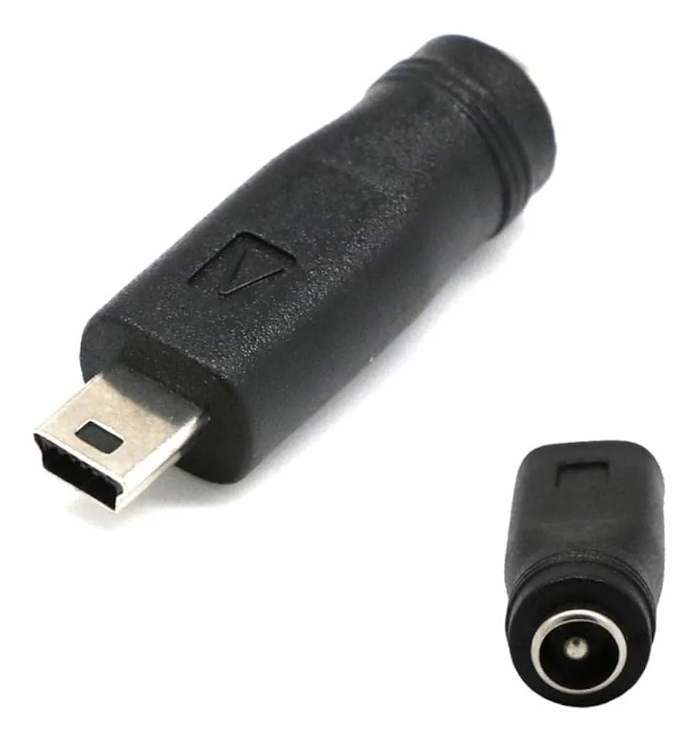 Adaptador Dc Plug 5.5 X 2.1 A Mini Usb Fuente Camara Gps