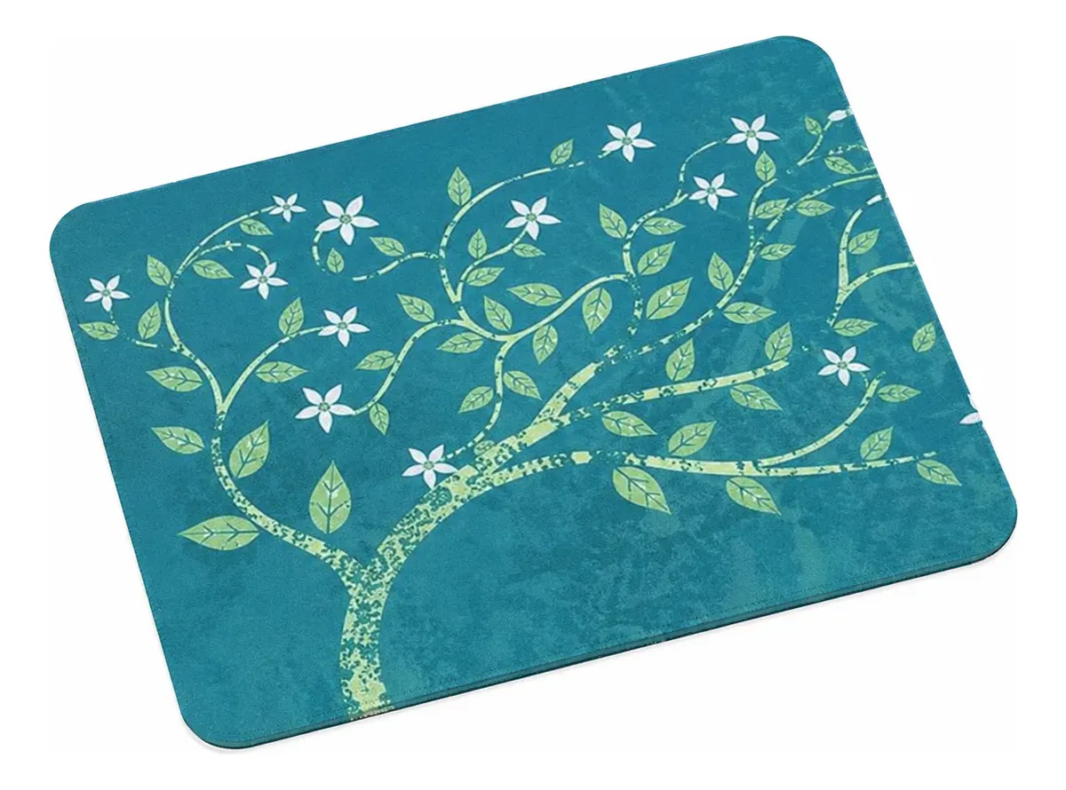 Mouse Pad Grande Antideslizante Arbol Con Hojas 21x26cm
