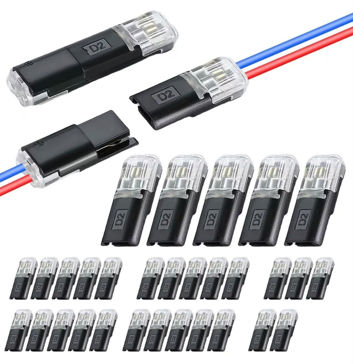 Conectores Rapidos Sin Pelar Cables Empalme Electrico X50 U - Imagen 3