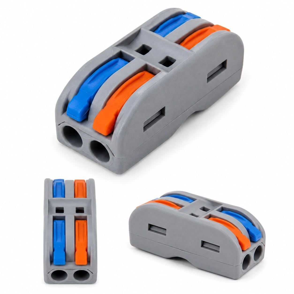 Conector Rápido Empalme 32a 2 Vías Ficha Bornera X 5u - Imagen 2