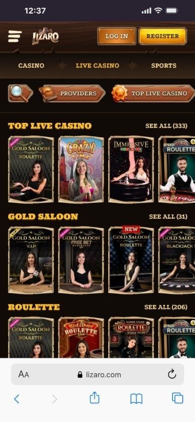 Découvrez lizaro casino app