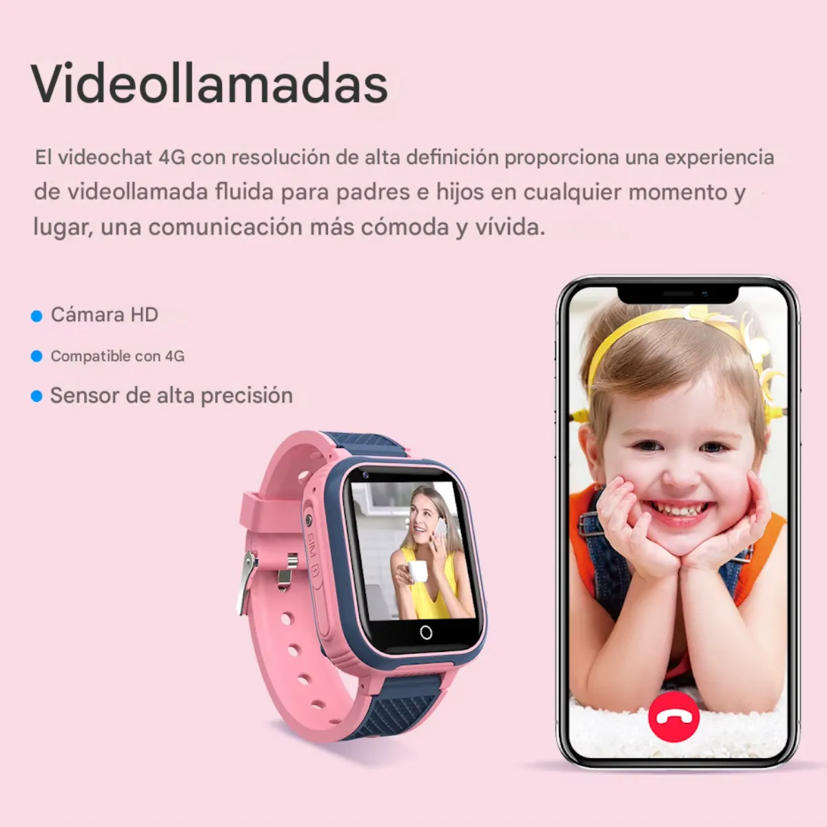 Smartwatch Hipercom 4g Lte Sport Para Niños - Imagen 4
