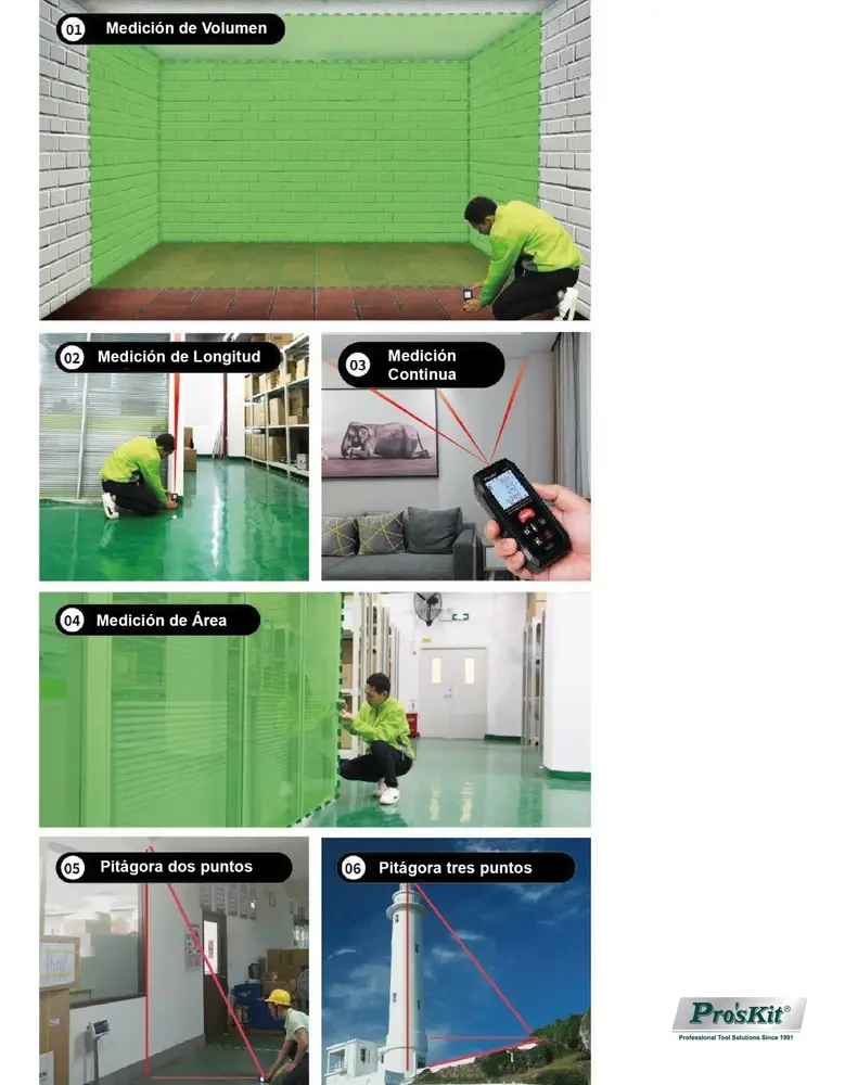 Medidor Distancia Laser 70 Mts Nt-6370 Uso Industrial - Imagen 4
