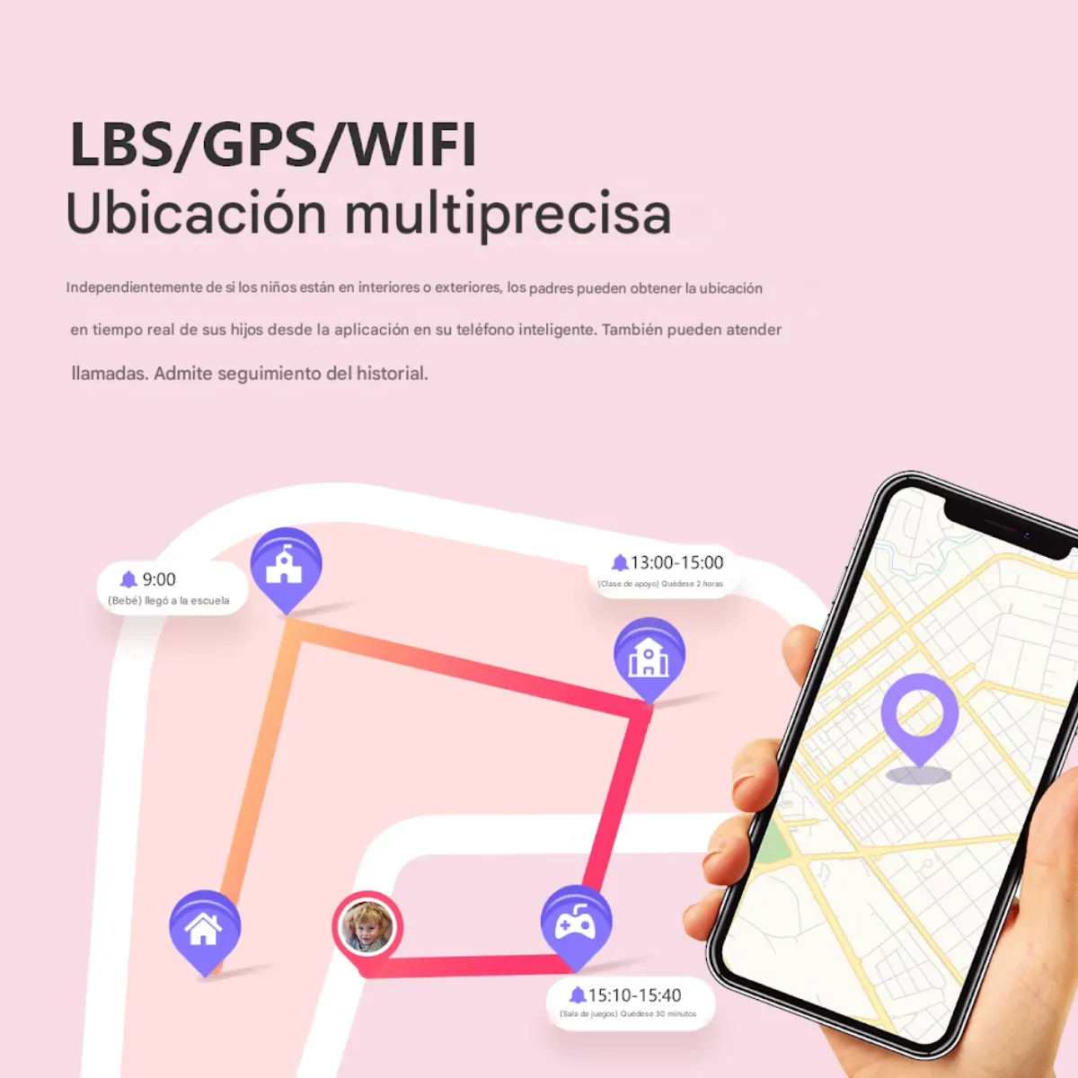 Smartwatch Hipercom 4g Lte Sport Para Niños - Imagen 5